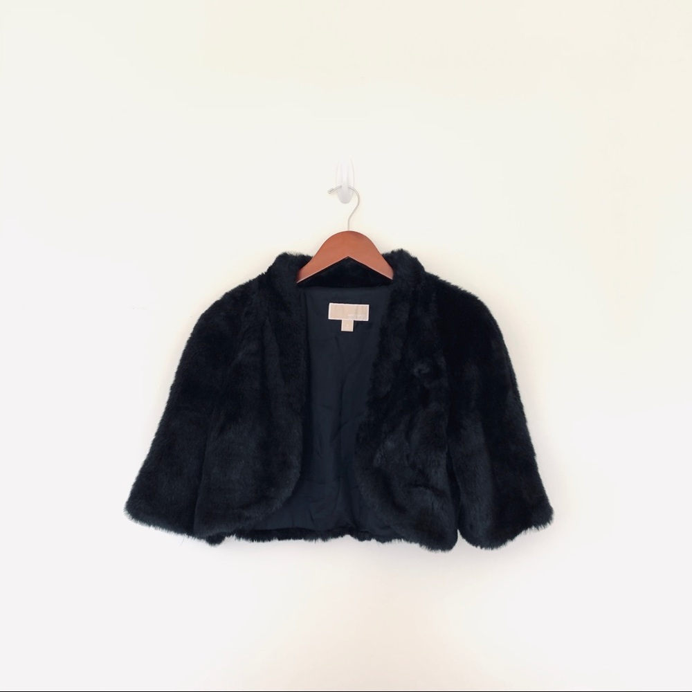 Michael Kors cropped fur jacket